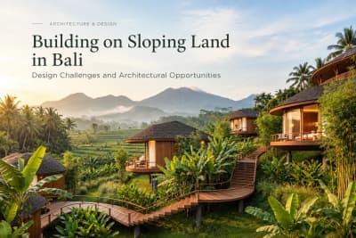 Membangun Villa di Lahan Miring Bali: Tantangan Desain dan Peluang Arsitektur