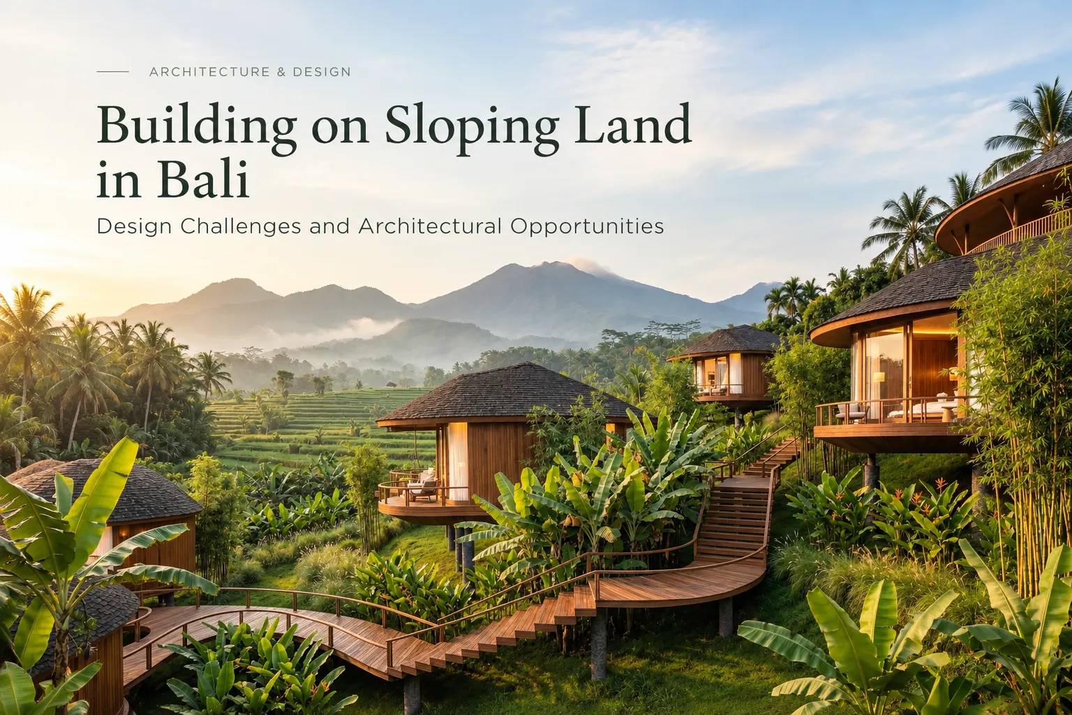 Membangun Villa di Lahan Miring Bali: Tantangan Desain dan Peluang Arsitektur