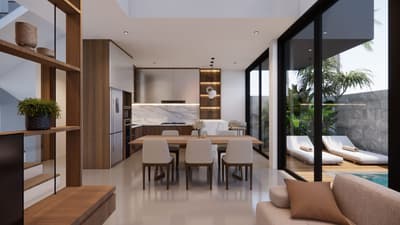 Ground Floor Living & Kitchen