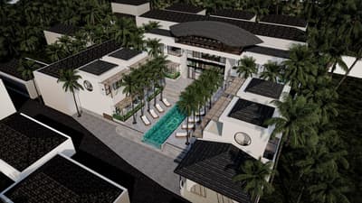 Render Eksterior, Fasad & Pool