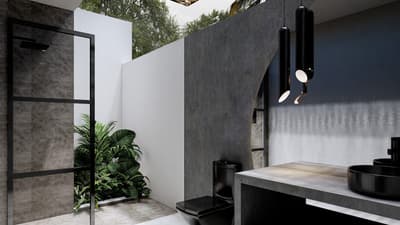 Villa B Bedrooms & Bathroom