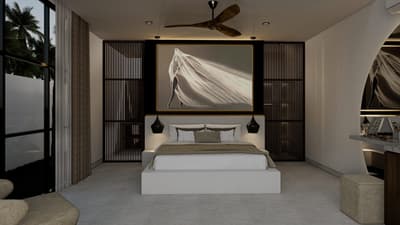 Villa A Bedrooms & Bathroom