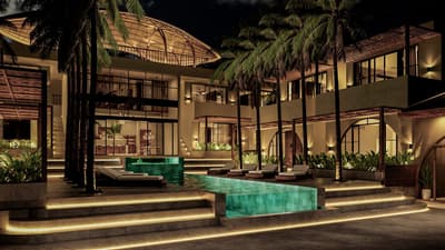 Render Eksterior, Fasad & Pool