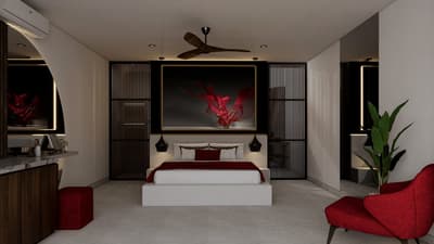 Villa A Bedrooms & Bathroom