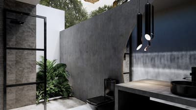 Villa A Bedrooms & Bathroom