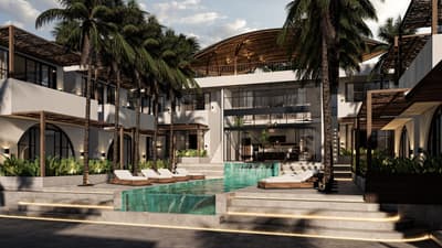 Render Eksterior, Fasad & Pool