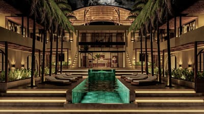 Render Eksterior, Fasad & Pool