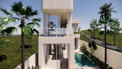 Exterior, Pool & Balcony