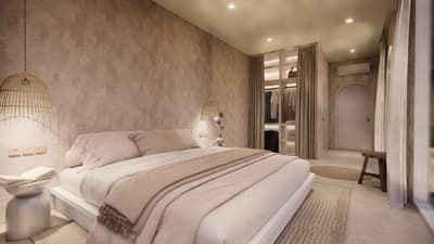 Bedroom, Wardrobe & Bathroom Access
