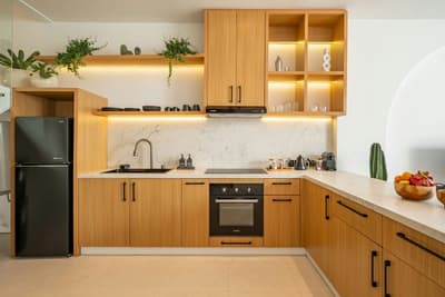 Living, Dining & Kitchen