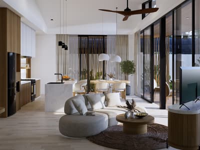 Unit 1 Living & Kitchen