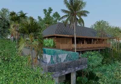 Architecture, Raised Structure & Infinity Pool