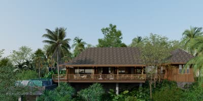 Architecture, Raised Structure & Infinity Pool