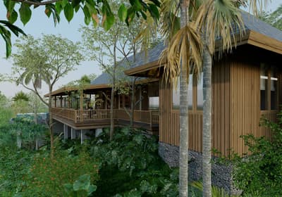 Architecture, Raised Structure & Infinity Pool