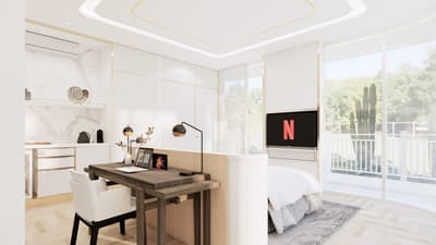 Bedroom TV & Lounge