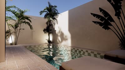 Courtyard, Pool & Daybed